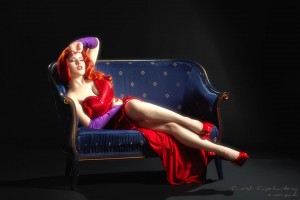 Jessica Rabbit Model Martina Dimoska Photo by Martin Spasovski Dress by Daniel Dimov MUAH by Studio Veronija