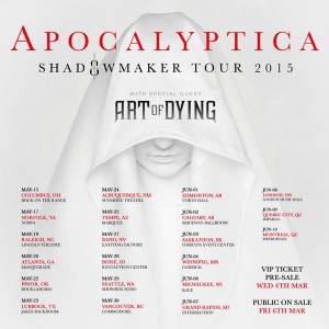 Art of Dying Apocalyptica Tour Poster