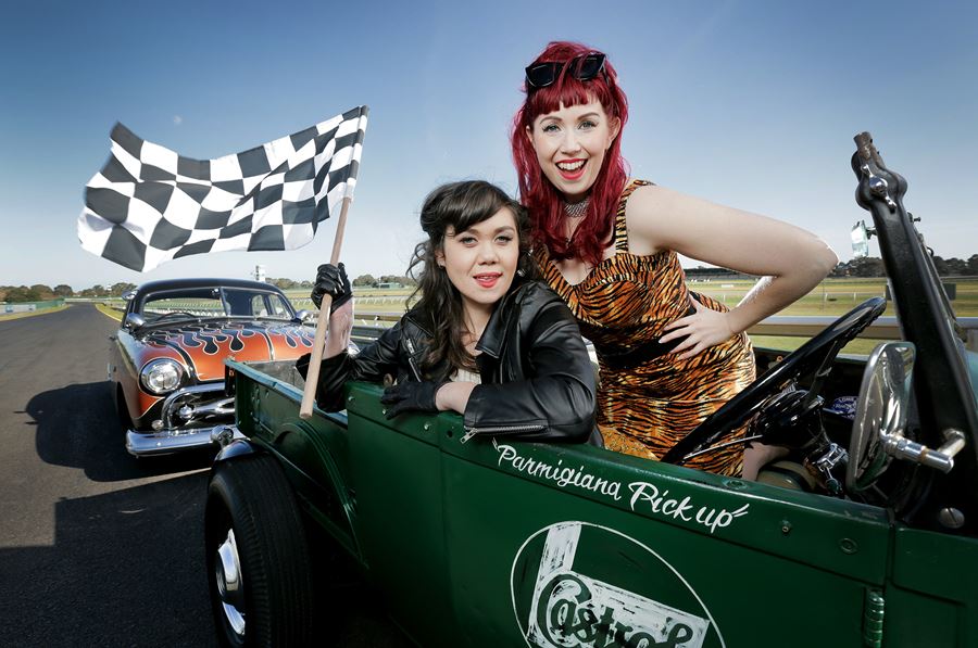 Lucky Dip And Miss Kiri GreazeFest Kustom Kulture Festival Photo by Nicole Cleary Future Vintage