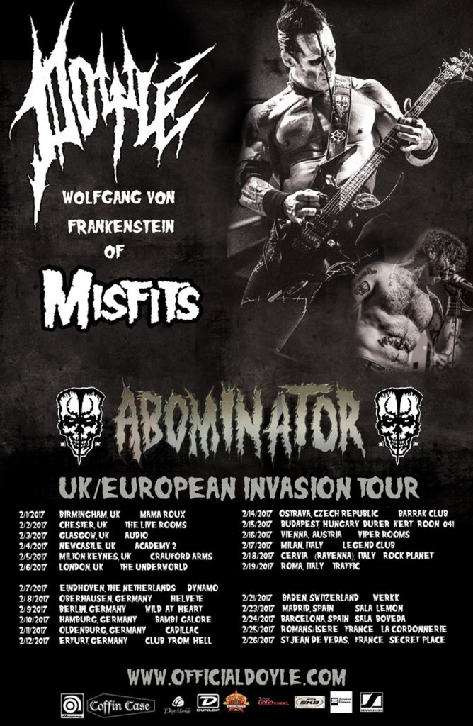 Doyle Wolfgang Von Frankenstein Abominator Tour