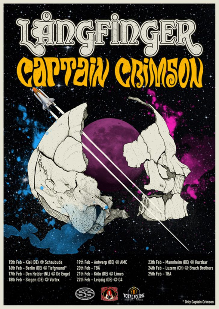 Classic rock units LÅNGFINGER and CAPTAIN CRIMSON tour 2017